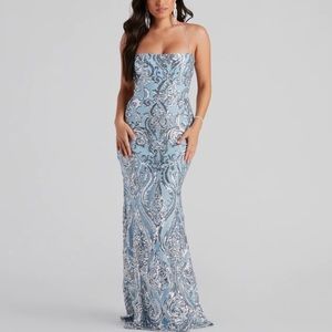 Kenzie Formal Sequin X-Back Dress - Windsor